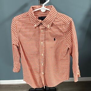 Polo by Ralph Lauren Kids Orange Checkered Shirt